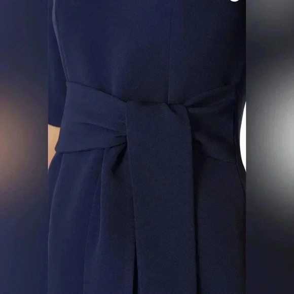 Toccin Blue Tie Waist Dress Size 8 - Picture 3 of 15
